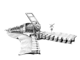 14-Train-Zip-Redmer-Hoekstra-Drawing-Fantastic-and-Surreal-World-of-Hoekstra-www-designstack-co