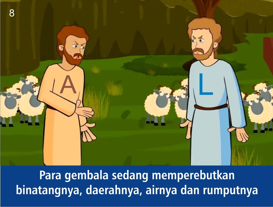 Komik Alkitab Anak Abram dan Lot Berpisah