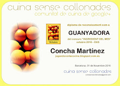 Ganadora del concurso "Ingrediente del mes, el huevo" de Octubre en Cuina Sense Collonades