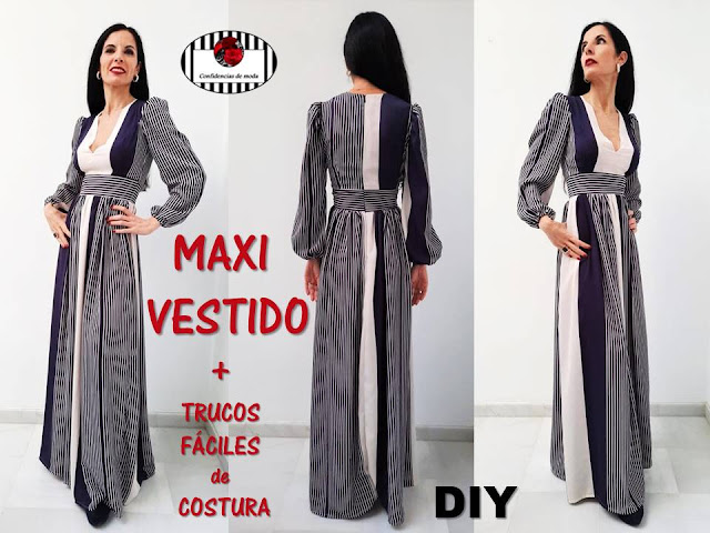 Vestido largo. MAXI VESTIDO. TRUCOS FÁCILES DE COSTURA