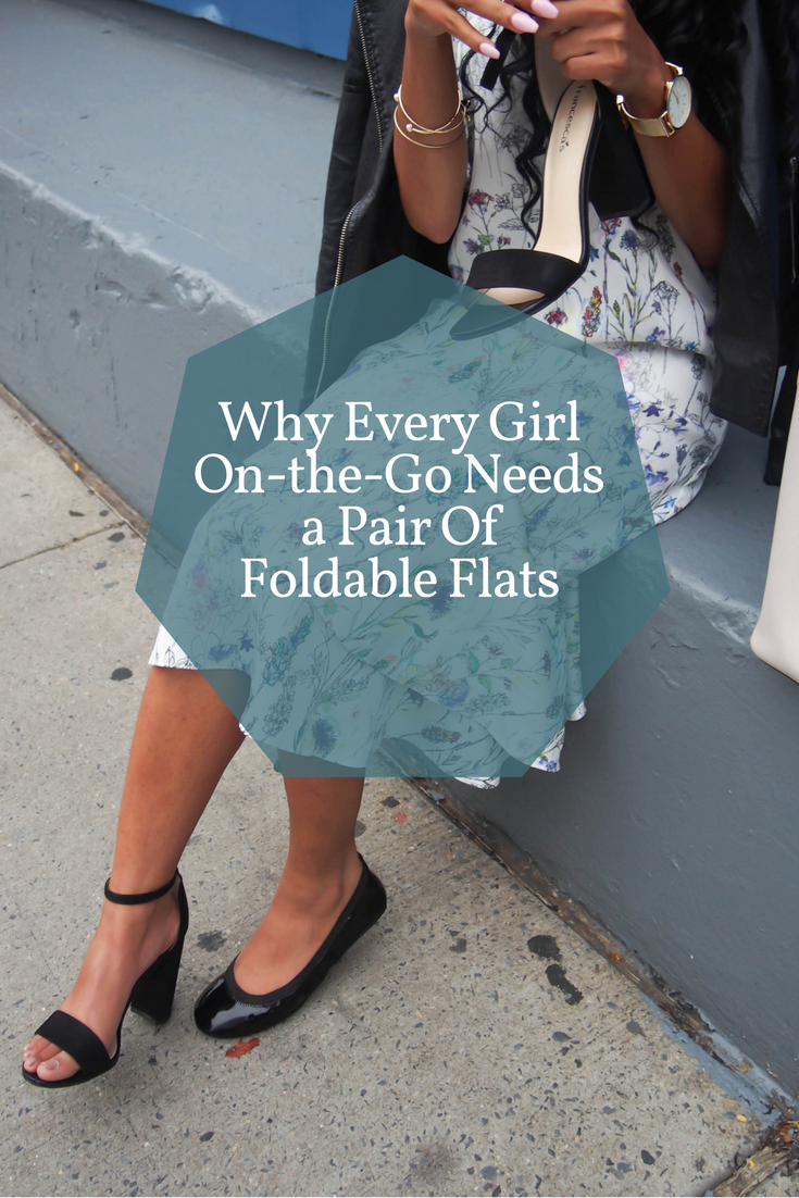NYFW Look 1: Why Every Busy Girl Should Own Foldable Flats ft. A White ...