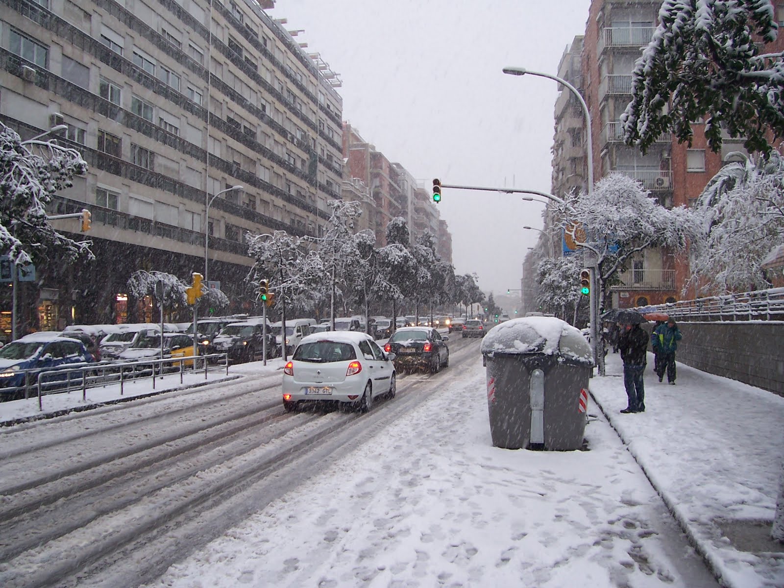Vivir en Barcelona Nieve en Barcelona