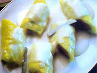  Pisang hijau merupakan salah satu jajanan masakan tradisional khas dari Makassar RESEP KUE PISANG HIJAU (IJO)