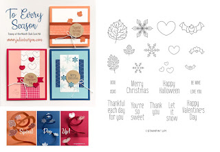 Stampin' Up! To Every Season Card Kit  ~ 2019 Holiday Catalog ~ Stamp of the Month Club Card Kit ~ www.juliedavison.com