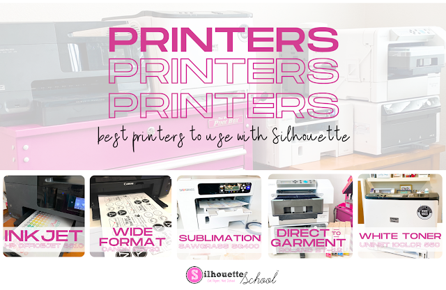 print and cut, printable heat transfer paper, inkjet printer, printer for silhouette, silhouette print and cut