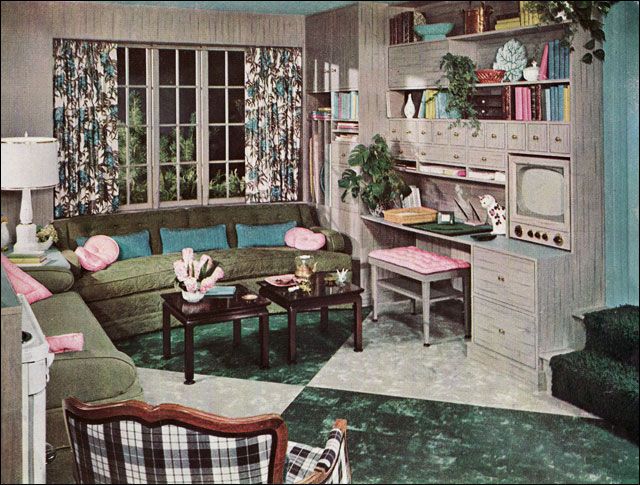 1950 Lower Class Living Room Messy