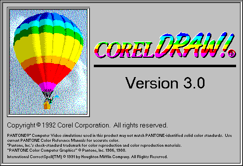Sejarah CorelDRAW - CorelDRAW Versi 3.0 (1992)