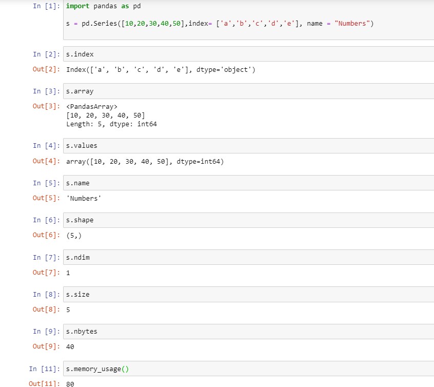OPERATIONS ON SERIES - PYTHON ~ Computer Languages