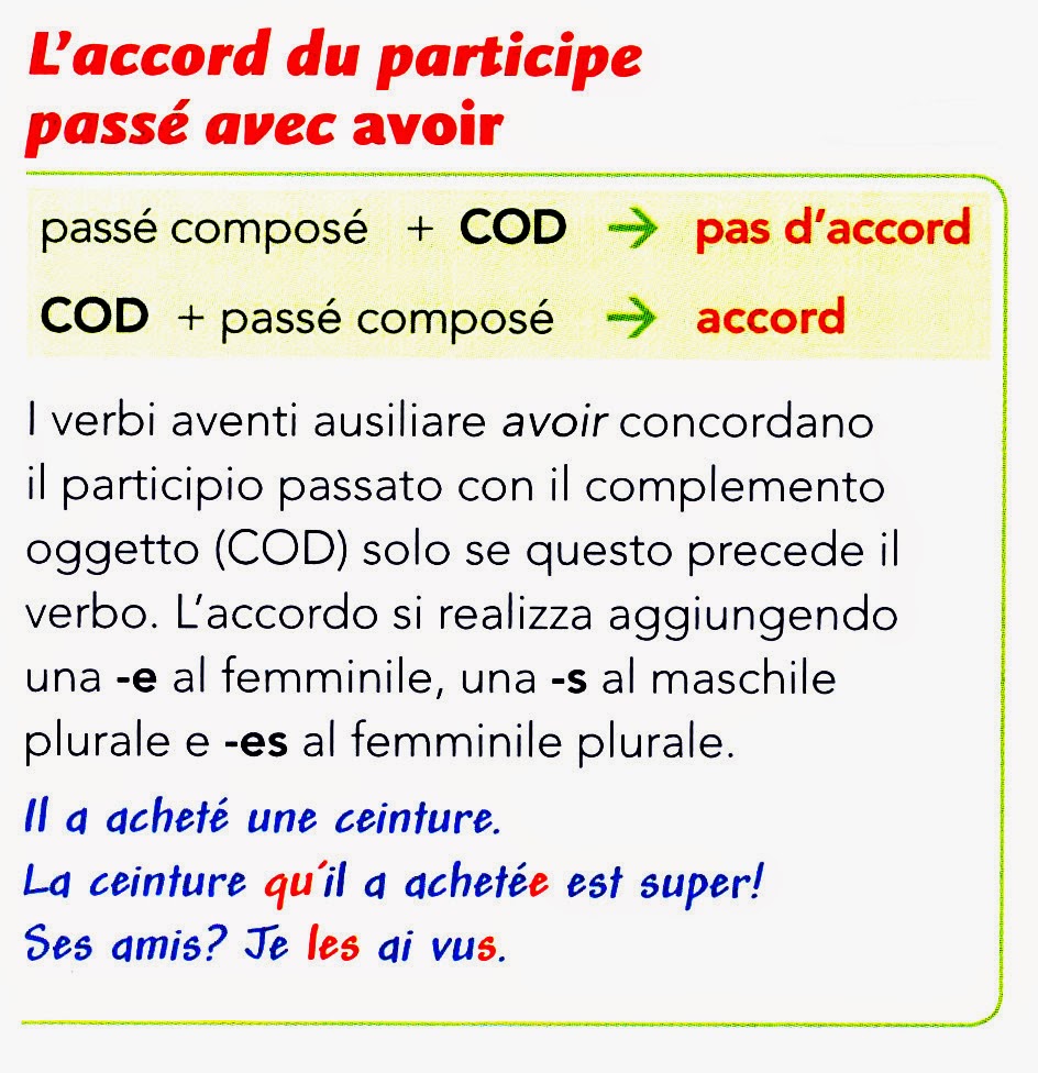 Le français... mon amour! L'accord du
