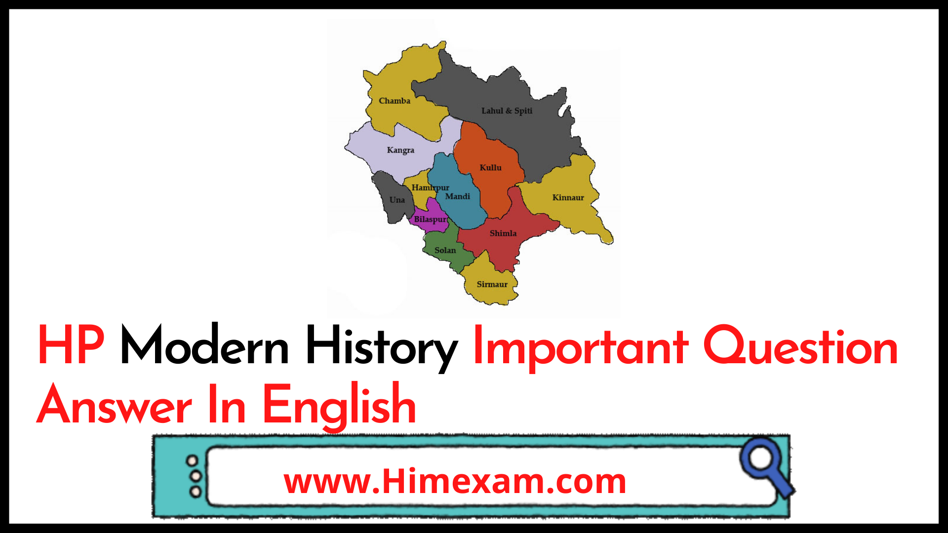 HP Modern History Important Question Answer In English HP Modern History Important Question Answer In English