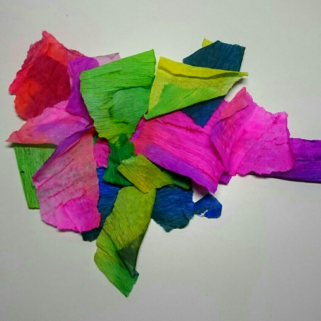 Stamps and Stencils Bleeding Tissue Paper technique