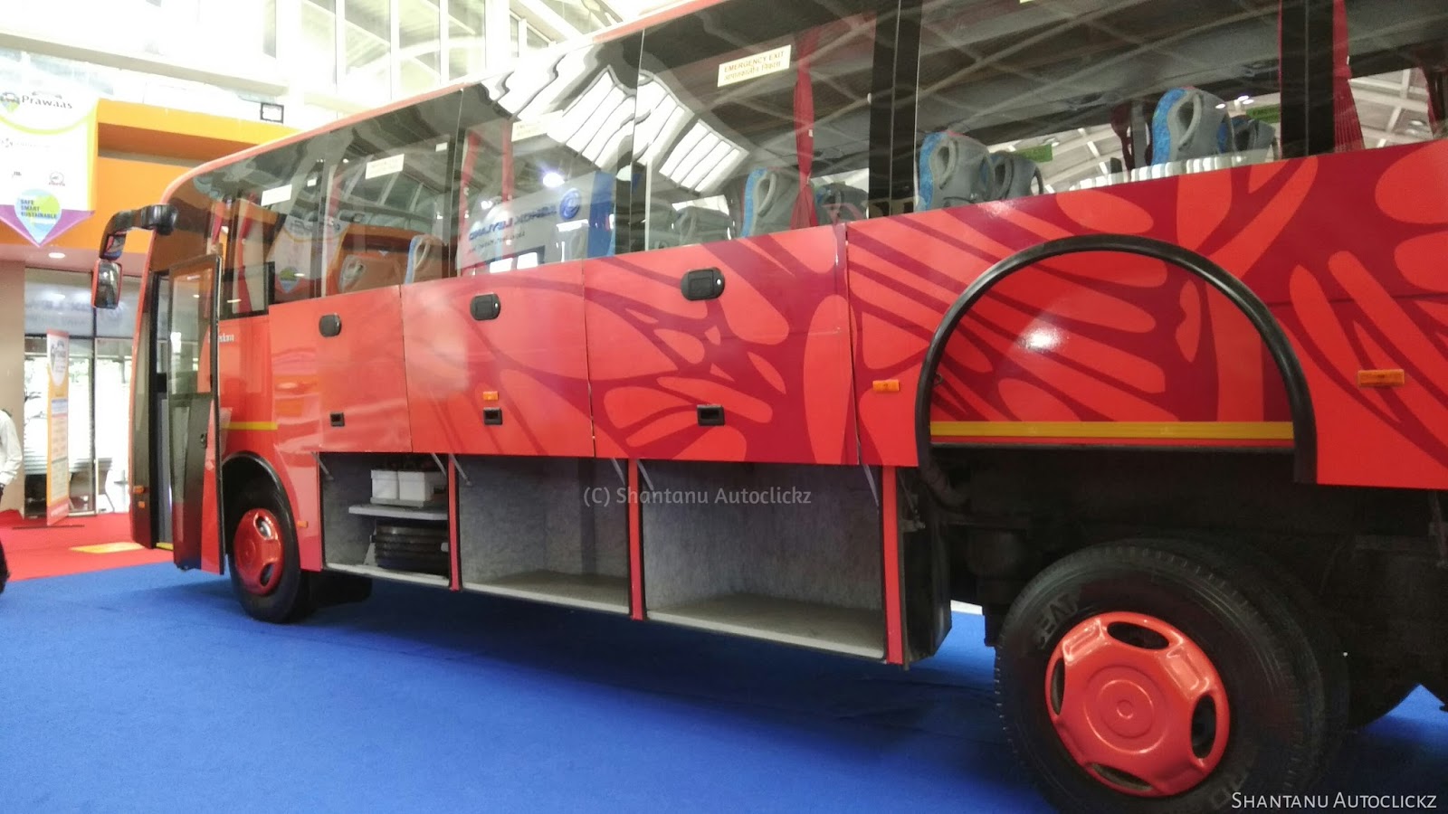 Shantanu Autoclickz Ashok Leyland Global TVS built Freedom coach at