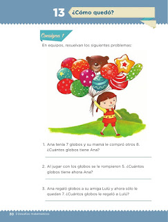 Apoyo Primaria Desafíos matemáticos 1er grado Bimestre 1 lección 13 ¿Cómo quedó? 