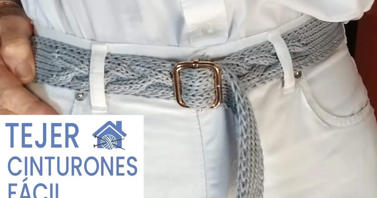 Aprende a tejer cinturones a agujas