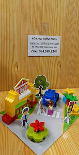 Bộ xếp hình phát triển trí thông minh gồm 9 bộ khác nhau đồng giá 65 nghìn