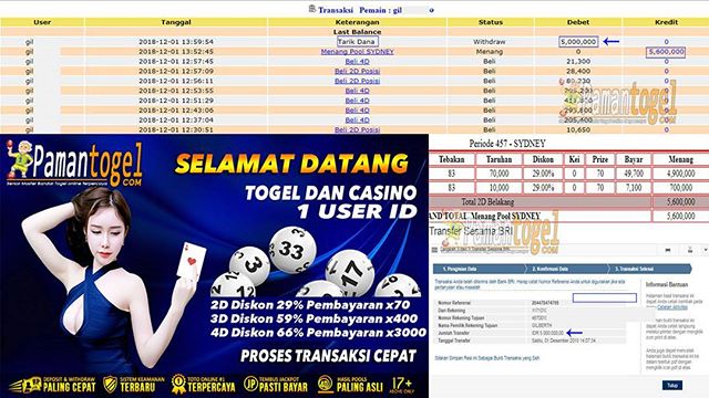 Bukti Pembayaran JP 2018 paitopaman