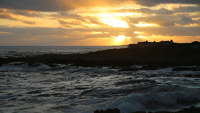 HD wallpaper island, sea, sunset, waves, dusk HD wallpaper island, sea, sunset, waves, dusk