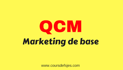 QCM Corrigé marketing de base s3