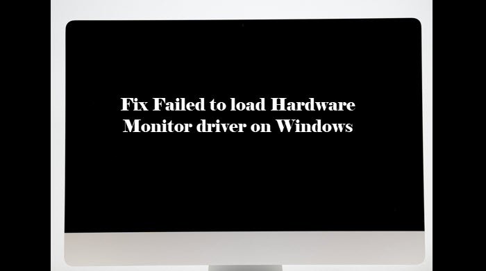 Windows에서 하드웨어 모니터 드라이버 로드 실패 수정