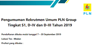 Cara melamar lowongan kerja PLN Persero