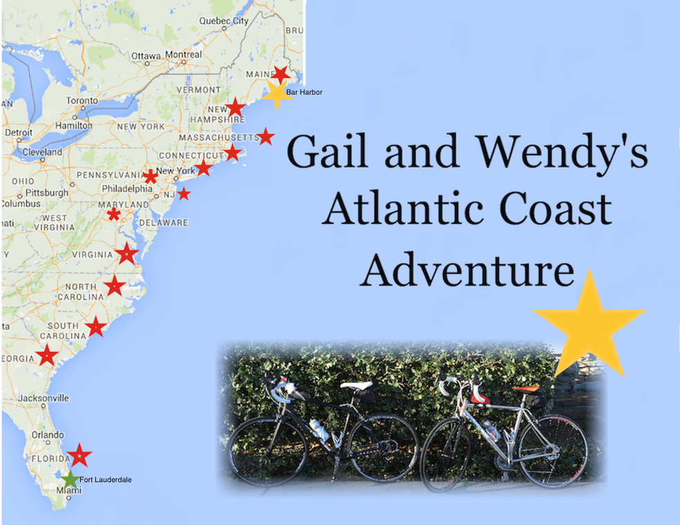 Gail and Wendy's Atlantic Coast Adventure