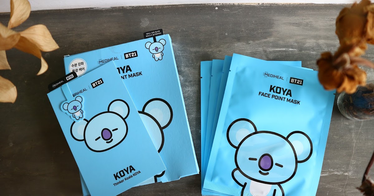 Download Beauty And Lifestyle Experience Review Masker Mediheal Bt21 PSD Mockup Templates