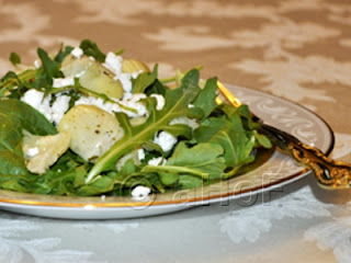 Arugula, Artichoke, Goat Cheese, Salad