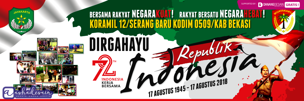 Contoh Desain Banner Spanduk Download HUT RI ke72 Contoh Desain