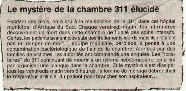 Notre classe de français LES FAITS DIVERS