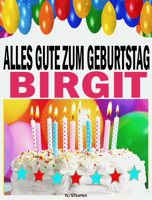 Alles Gute Zum Geburtstag BIRGIT gif HBDAY.ART/DE
