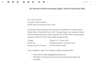 Cara Daftar Digital Talent Scholarship 2020