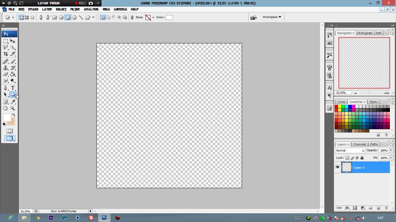 Tutorial Cara membuat garis lingkaran di
