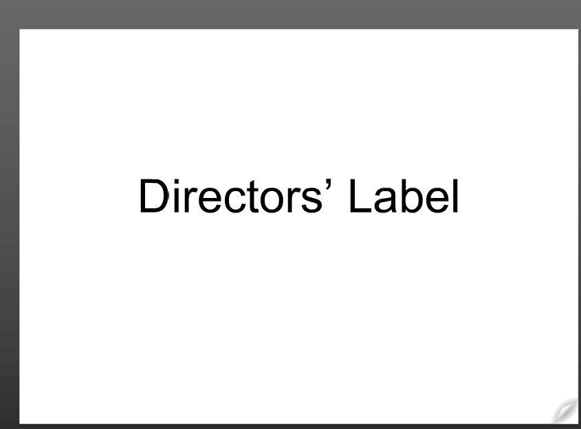 Piers Harrop A2 Media Studies RESEARCH DIRECTORS LABEL