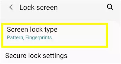 Samsung Lock Screen Settings In Samsung Galaxy S21 FE
