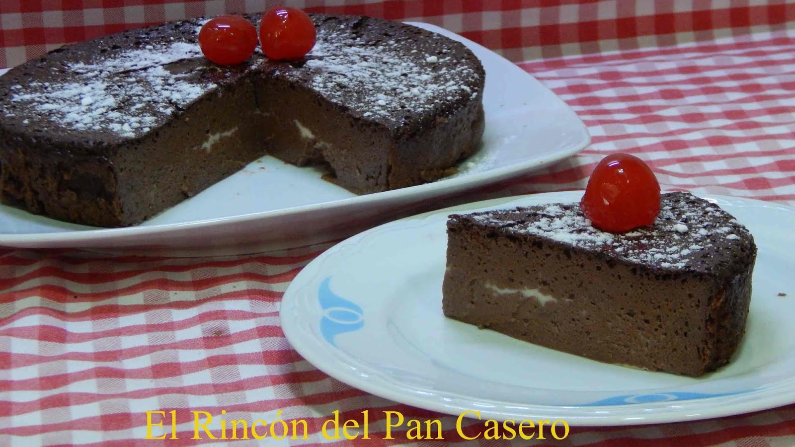 Receta fácil de pastel de yogurt y cacao muy cremoso y sin Gluten