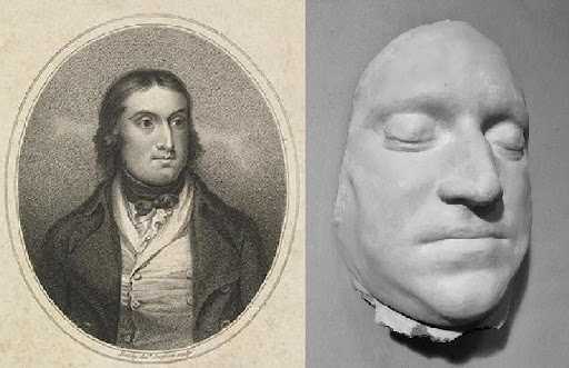 Death mask of Richard Parker, taken in 1797 after he was hanged for his part in the Nore mutiny