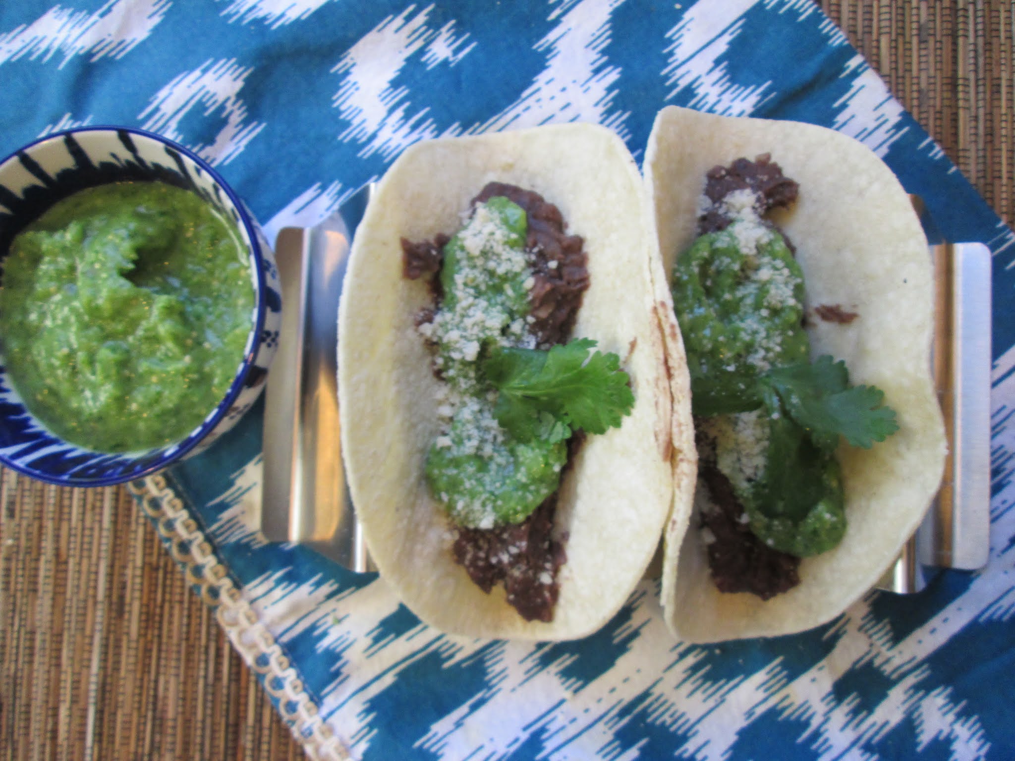 Stirring the Pot Rick Bayless' "Emergency" Black Bean Tacos {Perfect