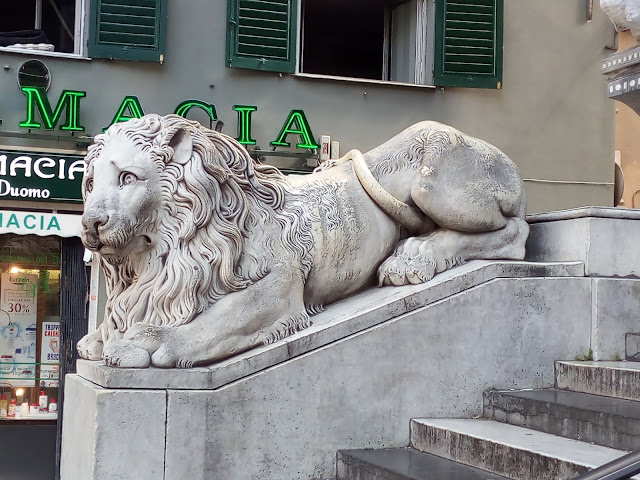 Lion vénitien de la cathédrale di San Lorenzo