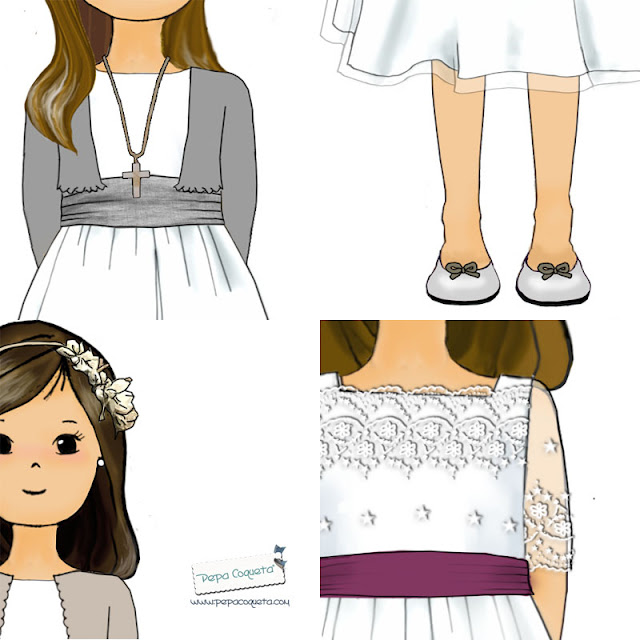 dibujos personalizados comunión
