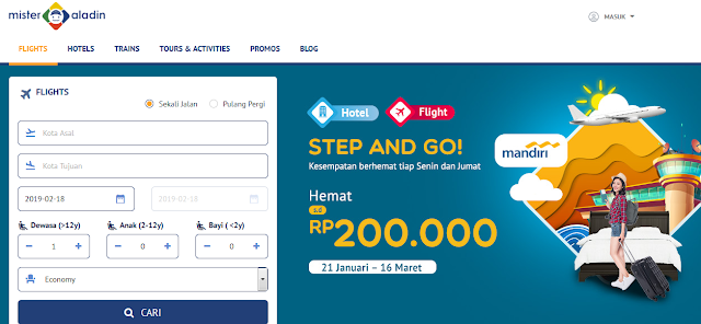 Mister Aladin Tiket Kereta Api di Mister Aladin