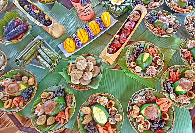 Plates filled with local Basilan dishes