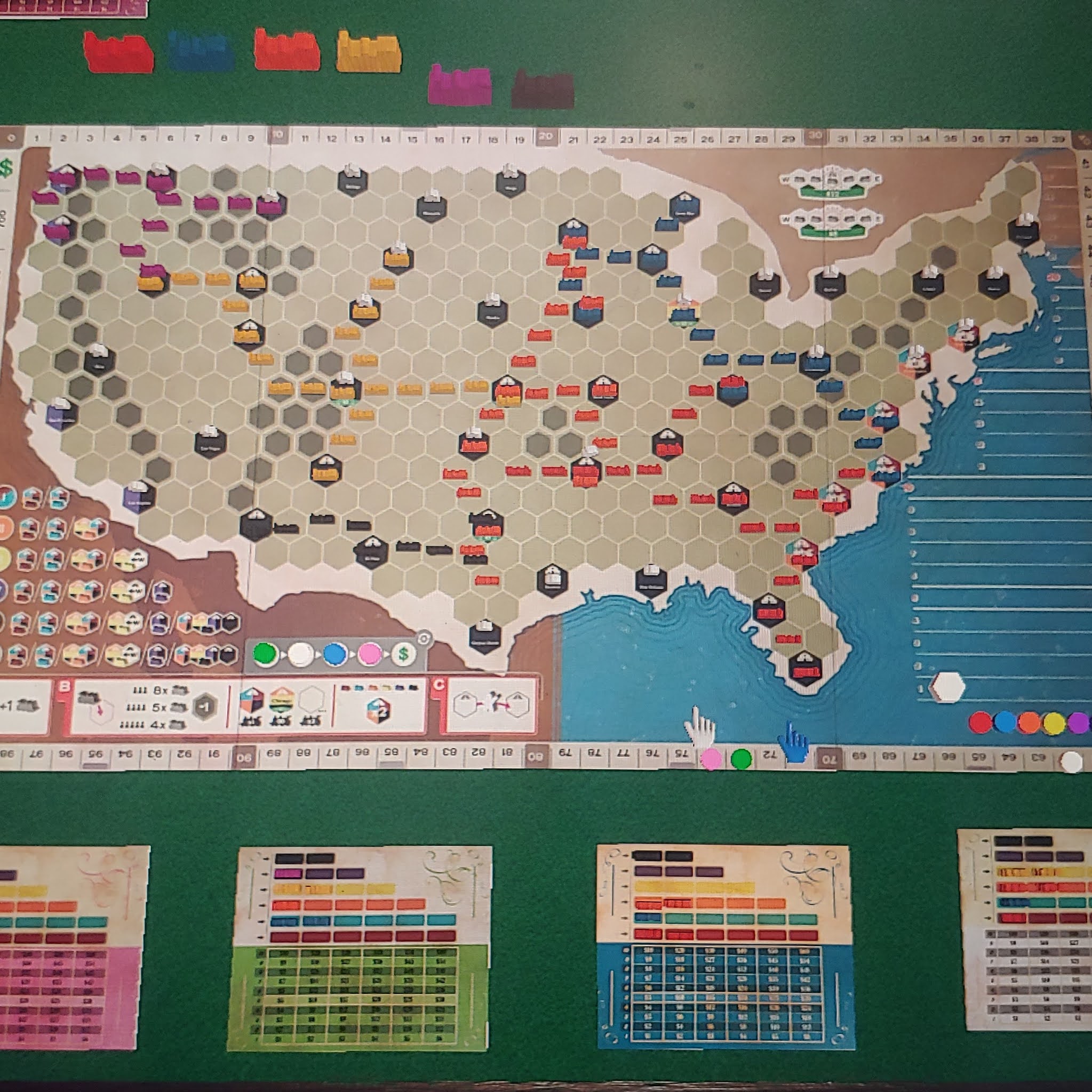 Roll Hit Location Board Game Review Iron Rails series (Irish Gauge