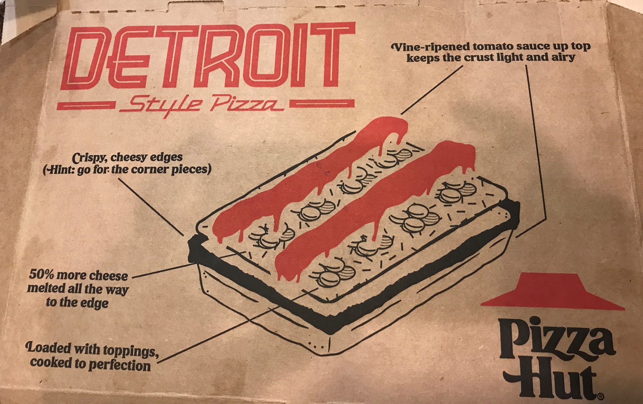 Pizza Quixote Review Pizza Hut Detroit Style Pizza