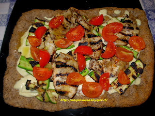 pizza veg con verdure arrostite