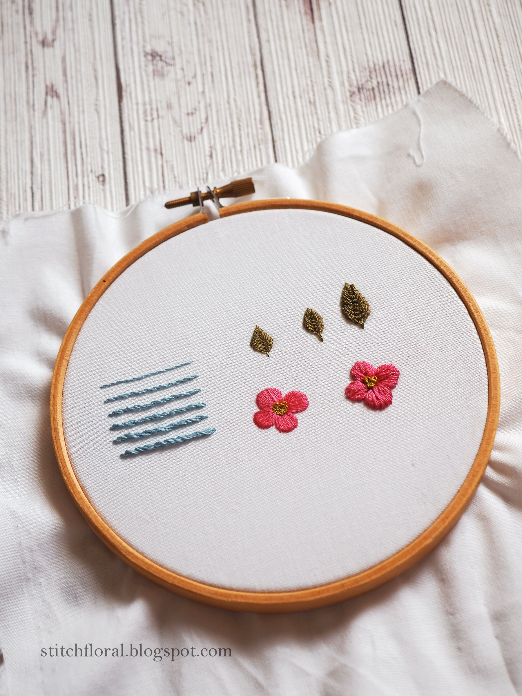 How many strands of thread to use in embroidery? Stitch Floral