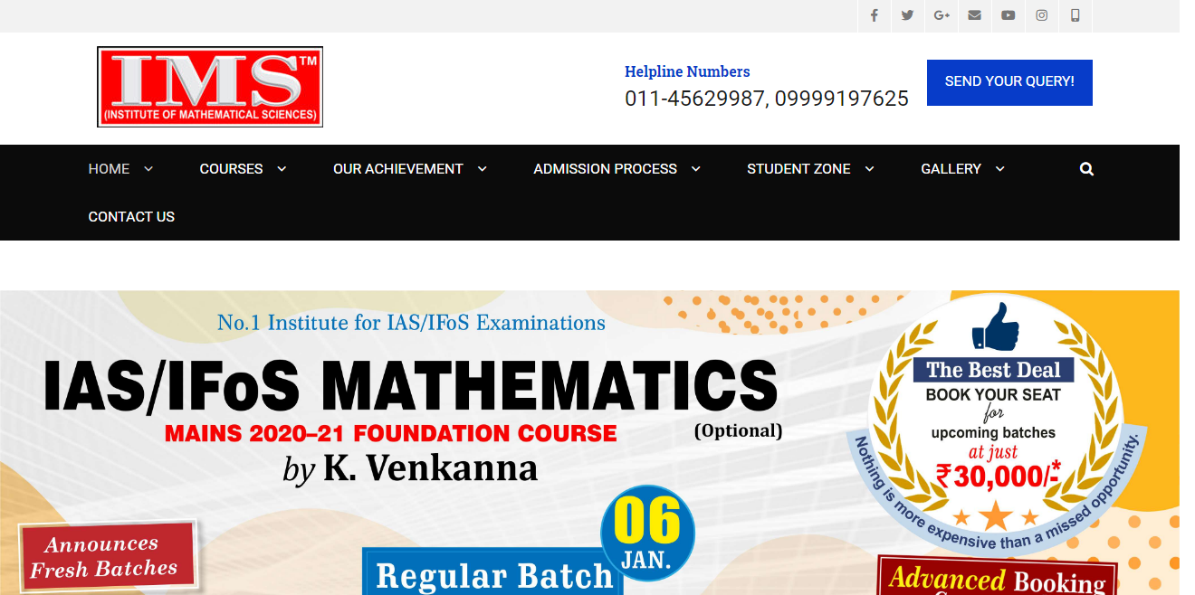 Top 10 Math Coaching Classes Institute in Delhi