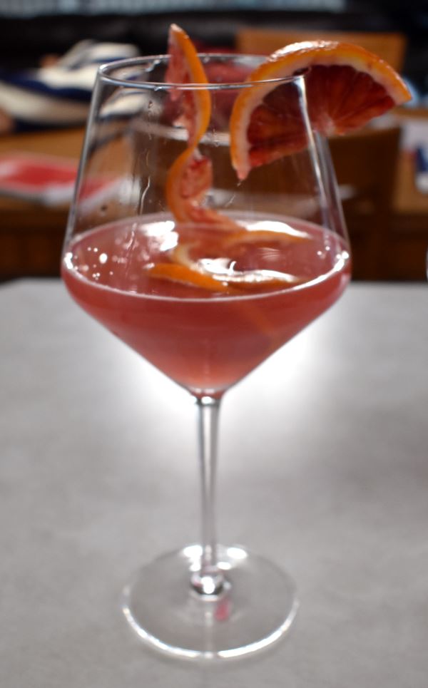 Blood Orange Elderflower Gin Cocktail