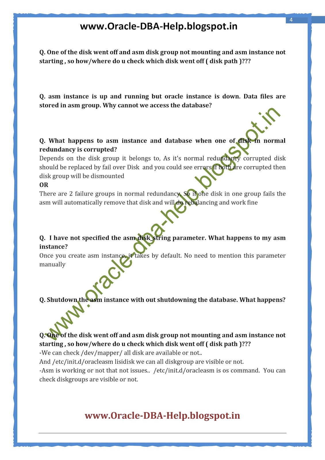 Rman Interview Questions And Answers In Oracle 11g Ebook
