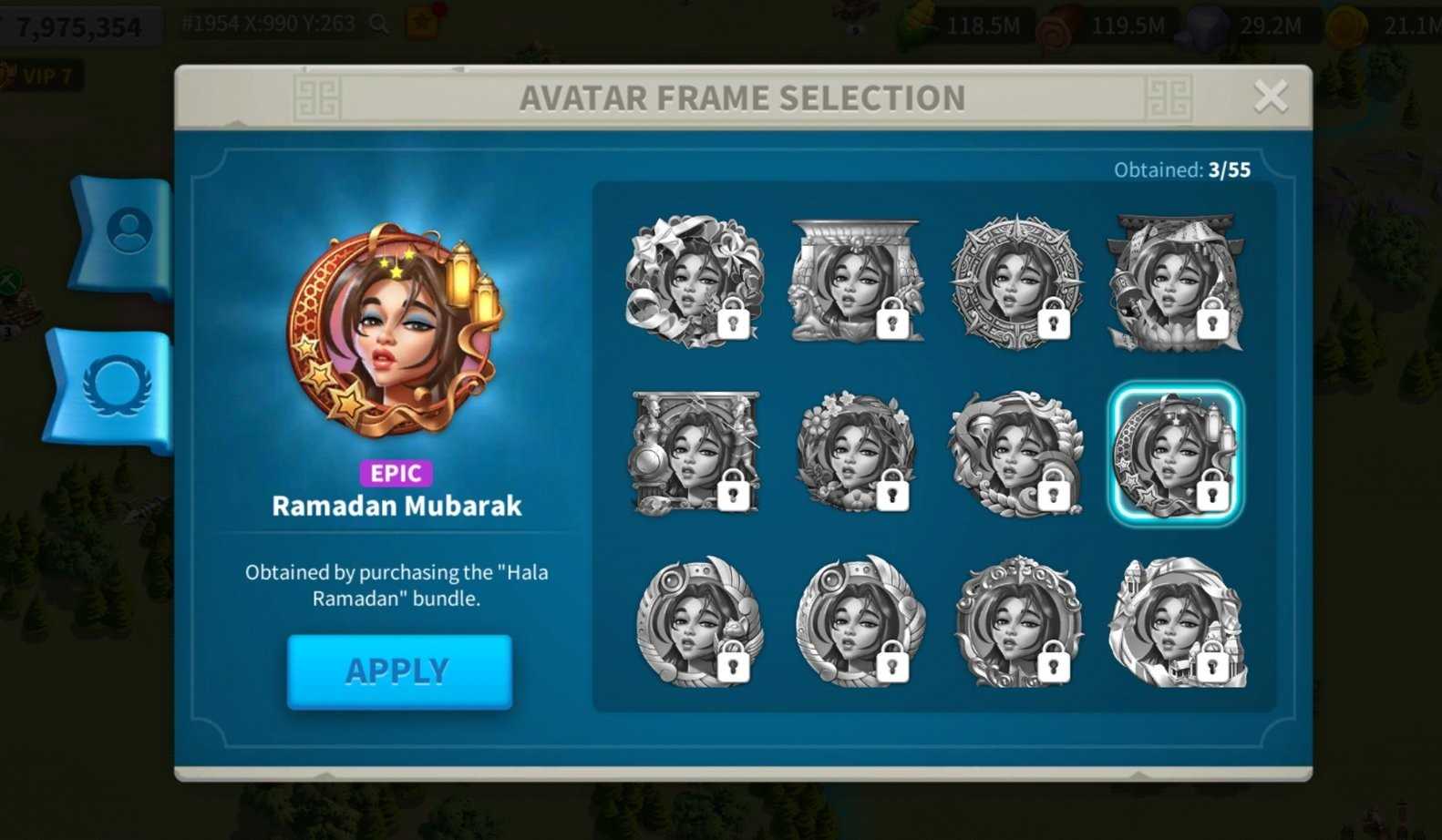 cara mendapatkan avatar frame rise of kingdoms