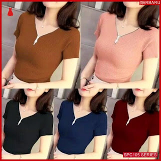 SPC105V40 V Sleting Terbaru Rajut Atasan Wanita | BMGShop